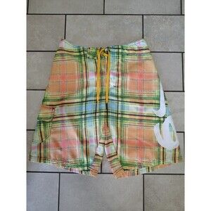 Nike 6.0 Board Shorts Swimming #’s & Letters All Over Plaid Youth Size 12